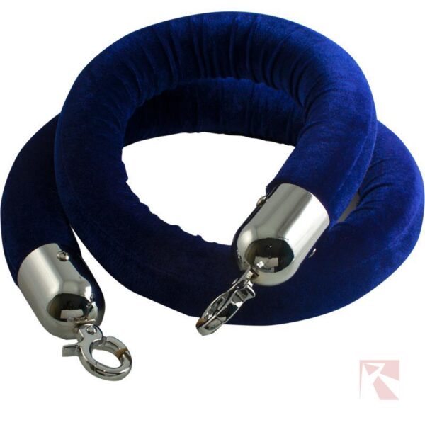 Koord blauw velours 150cm